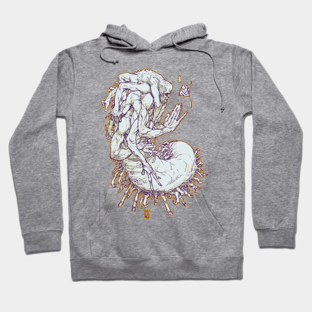 Praying Milipede (Color) Hoodie by FUELSTAINS